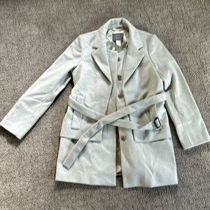 J. Crew 100% wool belted peacoat